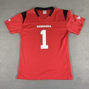 Nebraska Huskers Jersey Rivalry Threads Youth Size Large 12-14 Red Black